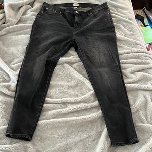 J. Crew black stretch skinny jean, size 35
